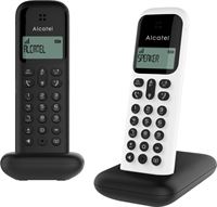 Alcatel D285S duo draadloze huistelefoon voor de vaste lijn zwart + wit