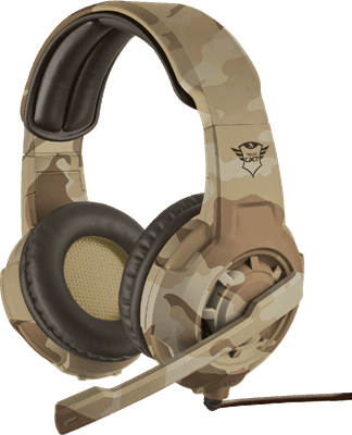 Trust Gxt 310 Cammo Gaming Headset Pc Ps4 Xbox One Desert Camouflage Specificaties Kieskeurig Nl