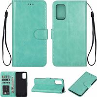 JVS Products Galaxy A52 Hoesje - Leer Portemonnee Book Case Wallet - Turquoise