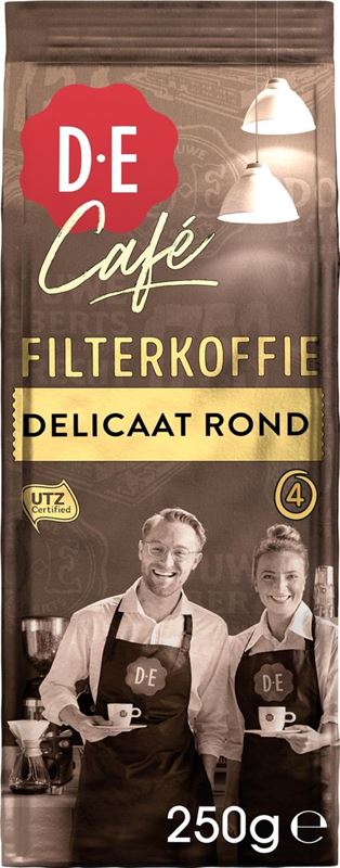 Douwe Egberts D.E Café Delicaat Rond Filterkoffie - 6 x 250 gram