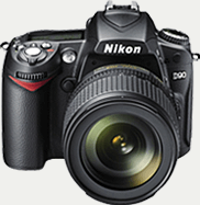 Nikon D90 + AF-S DX NIKKOR 18-55mm f/3.5-5.6G VR II zwart