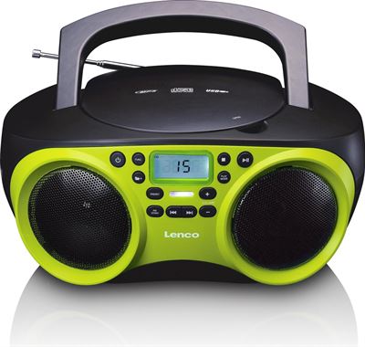 Lenco SCD-200LM Radio CD Speler met MP3 en functie - Lime radio kopen? | Kieskeurig.nl | helpt je kiezen