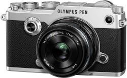 Olympus PEN F + M.ZUIKO DIGITAL 17mm 1:1.8 zwart, zilver