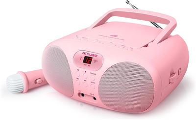 Muse Muse MD-203 KP Radio, CD-speler met microfoon voor roze | Specificaties | Kieskeurig.nl