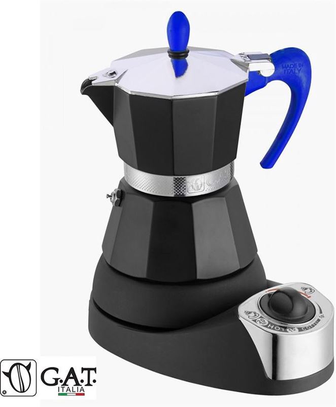G.A.T. Italia Nerissima Blauw 4 kops Elektrische percolator Keuken