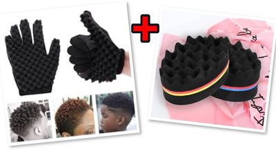 Dionnluxury Set Dionn Luxury verbeterde kwaliteit premium Afro Twist Haar Spons + Afro Hair Twist Handschoen Premium computermuis kopen? | Kieskeurig.be | helpt je kiezen