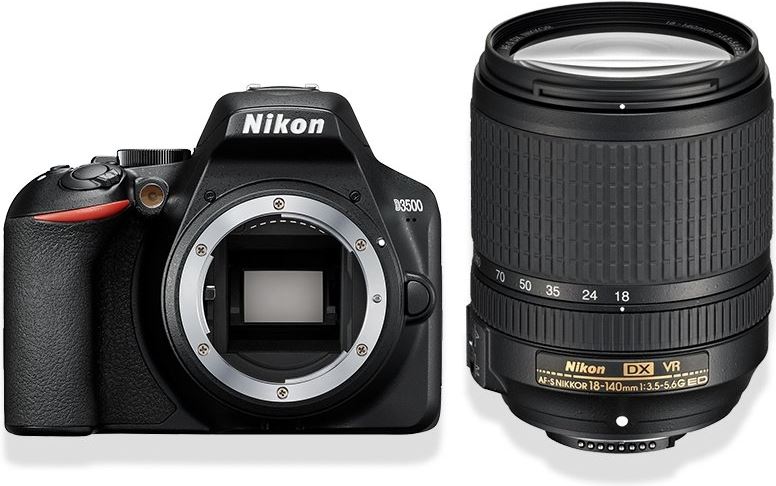Nikon D3500 + AF-S DX 18–140 VR zwart