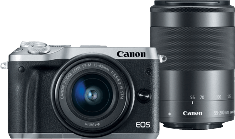 Canon EOS M6 zwart, zilver