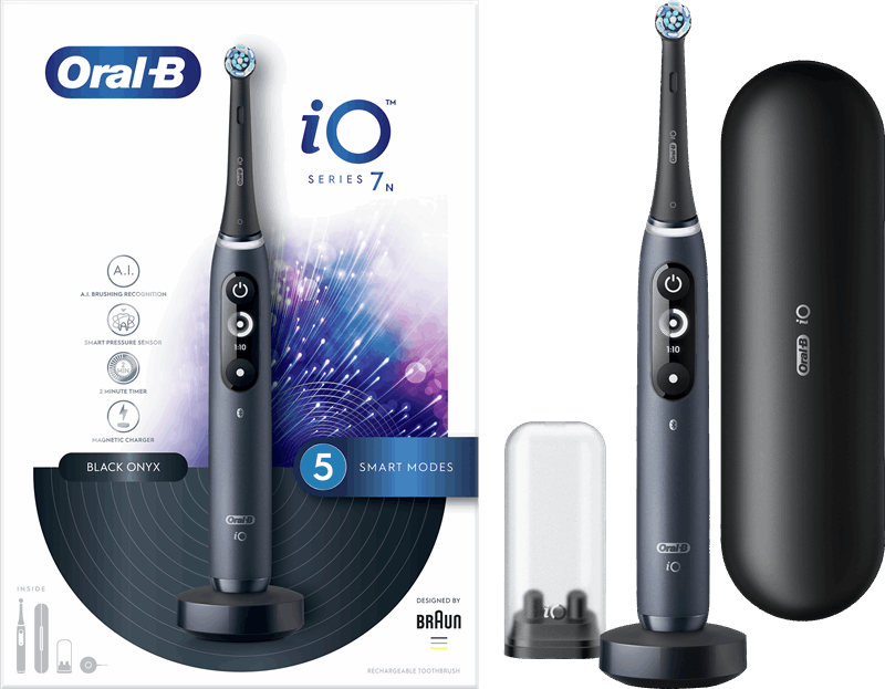 Oral-B Oral-B iO - 7n - Black Elektrische Ontworpen Door Braun zwart Elektrische tandenborstel kopen? | | helpt je kiezen