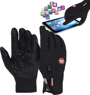 Penetratie deur weten AA Commerce Fietshandschoenen Winter Met Touch Tip Gloves - Anti-Slip -  Touchscreen Sport Handschoenen - Dames / Heren - Zwart - Large | Prijzen  vergelijken | Kieskeurig.nl
