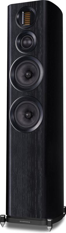 Wharfedale Evo 4.4 zwarte houten vloerstaande luidsprekers zwart