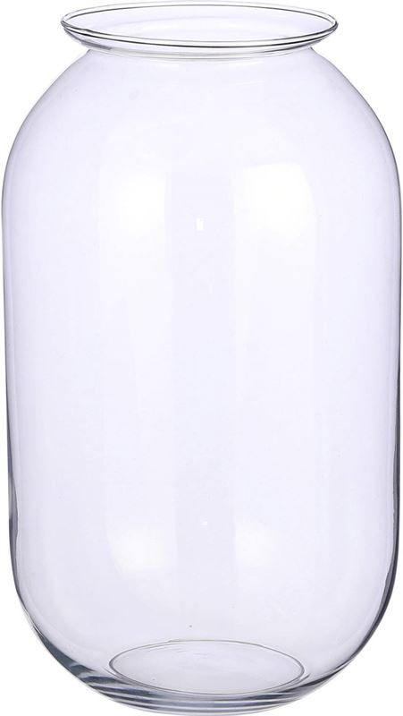Decorations Transparante ronde vaas/vazen van glas x 30 cm - Woonaccessoires/woondecoraties - Glazen bloemenvaas - | Prijzen vergelijken | Kieskeurig.nl