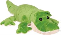 WellieBellies magnetronknuffel krokodil groot 35 cm groen
