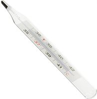 GIMA 25586 klinische thermometer/koortsthermometer, klassiek, gemakkelijk te lezen en te gebruiken, voor volwassenen, kinderen, ouderen, zonder kwik, met certificering CE