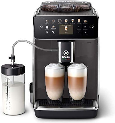 Saeco Philips Espressomachine - 14 Koffievariaties - 4 Gebruiksprofielen - Kleurendisplay - Dubbele Espresso - Latteduo melksysteem - Keramische maalschijven - Automatische reiniging - SM6580/10