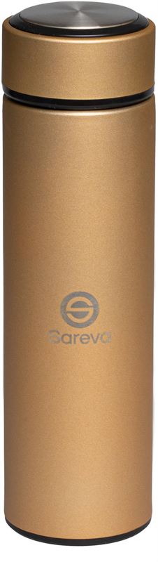 Sareva Thermosfles Thermosbeker Drinkfles Goud 0.5 Liter