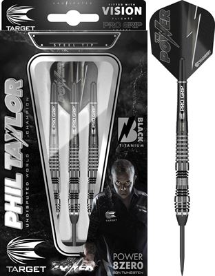 Target Darts Phil Taylor Power 8ZERO 4 Black Titanium - 25 Gram dartpijl kopen? Kieskeurig.be | helpt je kiezen