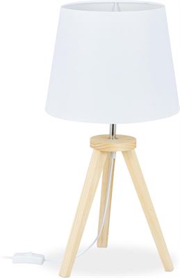 Bad leef ermee Lounge Relaxdays tafellamp driepoot - E27 - lamp nachtkastje - tripod - schemerlamp  slaapkamer | Prijzen vergelijken | Kieskeurig.nl