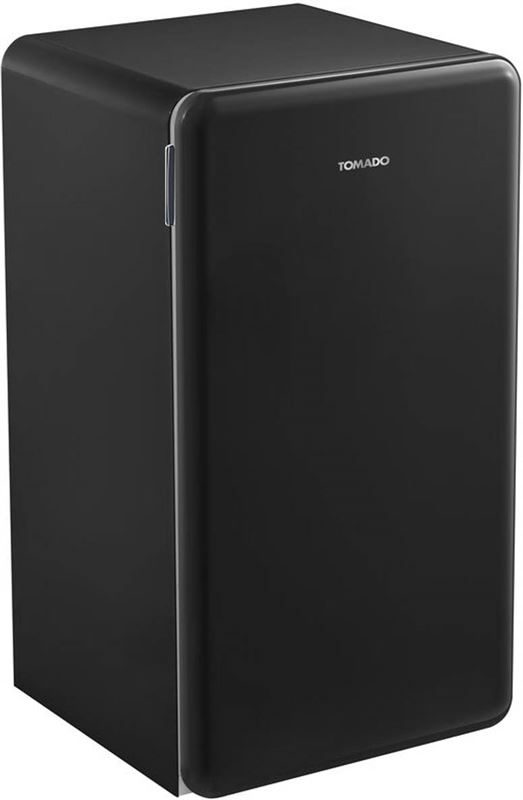 Tomado TRT4701B - Retro tafelmodel koelkast - 93 liter - 2 draagplateaus - zwart