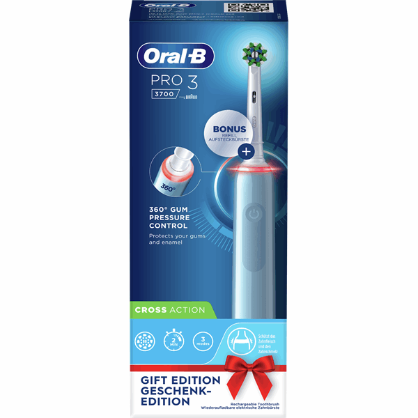 wacht pasta goedkoop Oral-B Pro 3 Oral-B Pro 3 - 3700 - Blauwe Elektrische Tandenborstel  Ontworpen Door Braun wit, blauw | Vergelijk alle prijzen