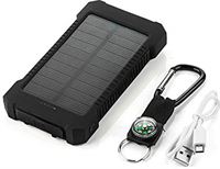 Shot Case Externe batterij Solar voor Huawei Mate X Smartphone Tablet oplader Universal Power Bank 4000 mAh 2 USB-poort