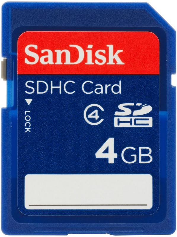 Sandisk SDHC 4GB