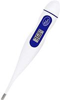 AVO+ Persoonlijke digitale thermometer, gemakkelijk te gebruiken thermometer voor volwassenen, kinderen, baby's en senioren, temperatuurcontrole met alarm op hoge en lage temperatuur, wit