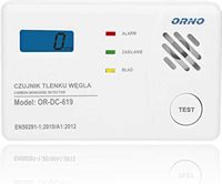 Orno OR-DC-619 Koolmonoxidedetector 85dB Alarm met Zelftestfunctie TÜV-Getest Batterijgevoed