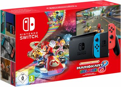 actie knecht Turbine Nintendo Switch 32GB / zwart, blauw, rood / Mario Kart 8 Deluxe console  kopen? | Kieskeurig.nl | helpt je kiezen