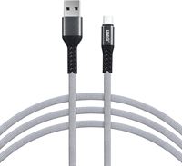 UNIQ accessory USB Type-C Kabel 200cm snellader dataoverdracht - Grijs