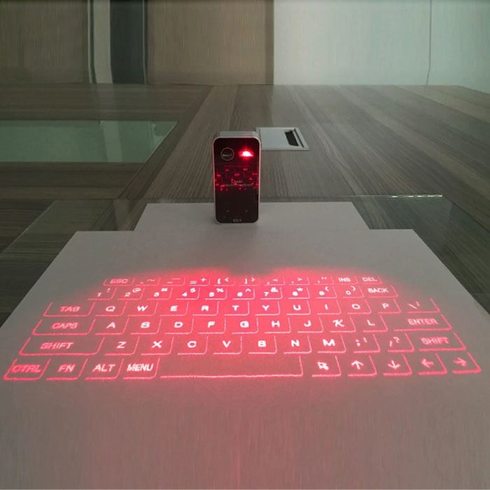 In detail titel Mand Seenda Draadloos Mini Laser Toetsenbord - Pocket Draagbaar Virtueel  Keyboard LED Projectie voor Windows IOS Mac OS X en Android Grijs  toetsenbord kopen? | Kieskeurig.be | helpt je kiezen