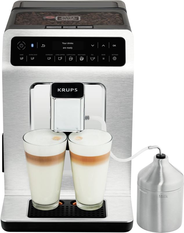 Krups Evidence volautomatische espressomachine - Chrome EA893C chroom, metallic