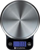 KitchenBrothers Digitale Precisie Keuken Weegschaal - 1gr tot 6 kg - Met Tarra Functie - Elektrisch - Inclusief Batterijen - RVS