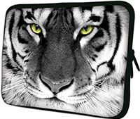 Luxburg 8" inch luxe design tablet hoes zachte tas - wit tijger
