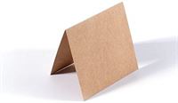 Vaessen Creative Kleine vierkante Florence blanco ambachtelijke kaarten, Kraft, set van 25, bijpassende enveloppen beschikbaar