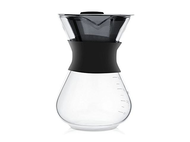 Lazmin Koffiepotje, handmatige hand glazen koffiepot roestvrijstalen filter Prijzen vergelijken |