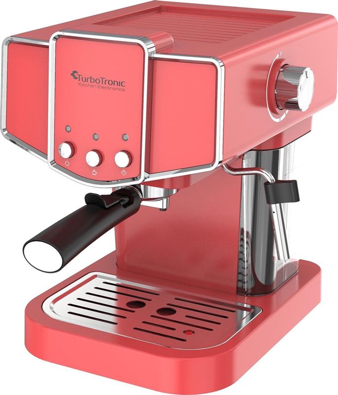 Systematisch werkzaamheid volwassene TurboTronic CM23 Espresso Machine Retro Pistonmachine 19 Bar pomp - Rood  espressomachine kopen? | Kieskeurig.nl | helpt je kiezen