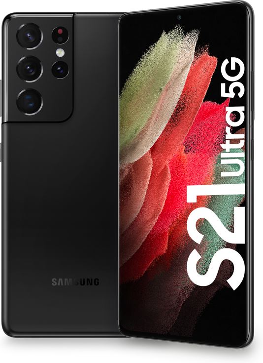 Samsung Galaxy S21 Ultra 5G 256 GB / phantom black / (dualsim) / 5G