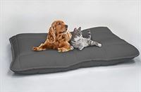 Italian Bed Linen Maxy hondenkussen gevoerd, rookgrijs, 60 x 100 cm