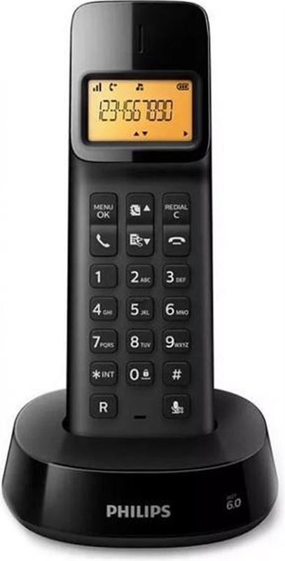 Philips Wireless Phone D1601b / 01 1.6 '300 Mah Gap Black