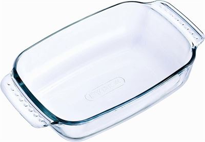 Rechthoekige glazen ovenschaal liter 22 x 13 x 5 cm - Ovenschotel schalen - Bakvorm vergelijken | Kieskeurig.nl