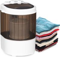 Klarstein Dash Duo compacte camping wasmachine 180W - 2,5kg - timer 0-15 min. - schoenborstel - zwart