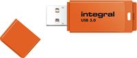 Integral 64GB USB3.0 DRIVE NEON ORANGE UP TO R-100 W-30 MBS INTEGRAL