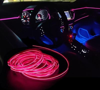 CarColdLightLine LED strip -- EL Wire -- Meter -- Auto interieur verlichting -- Roos/Pink -- USB Aansluiting | Specificaties | Kieskeurig.nl