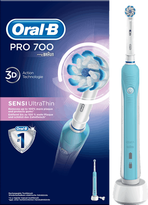 sensatie herwinnen kloon Oral-B Pro 700 Sensi Ultrathin Elektrische Tandenborstel Powered By Braun  blauw | Specificaties | Kieskeurig.nl