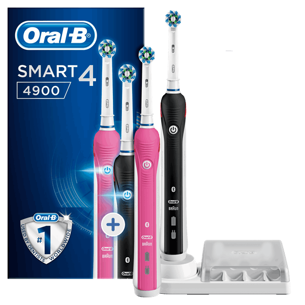 Vrijlating middelen Voorbeeld Oral-B Smart 4 4900 zwart, roze / duo pack | Vergelijk alle prijzen