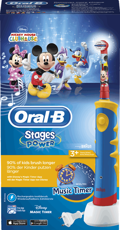 Oral-B Stages Power Kids - Elektrische met Mickey Mouse Meerkleurig | Reviews | Kieskeurig.nl