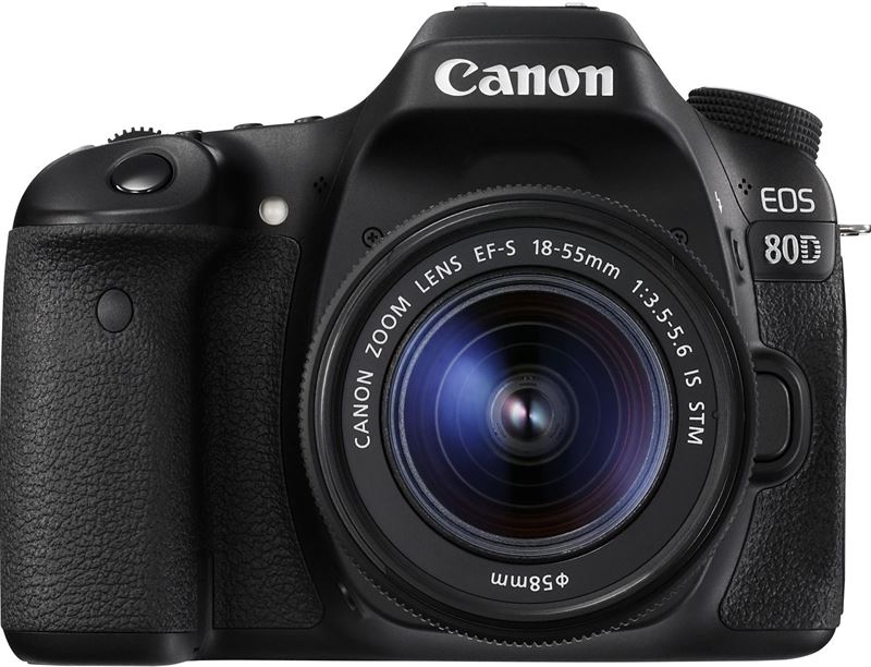 Canon EOS 80D + EF-S 18-55 IS STM zwart