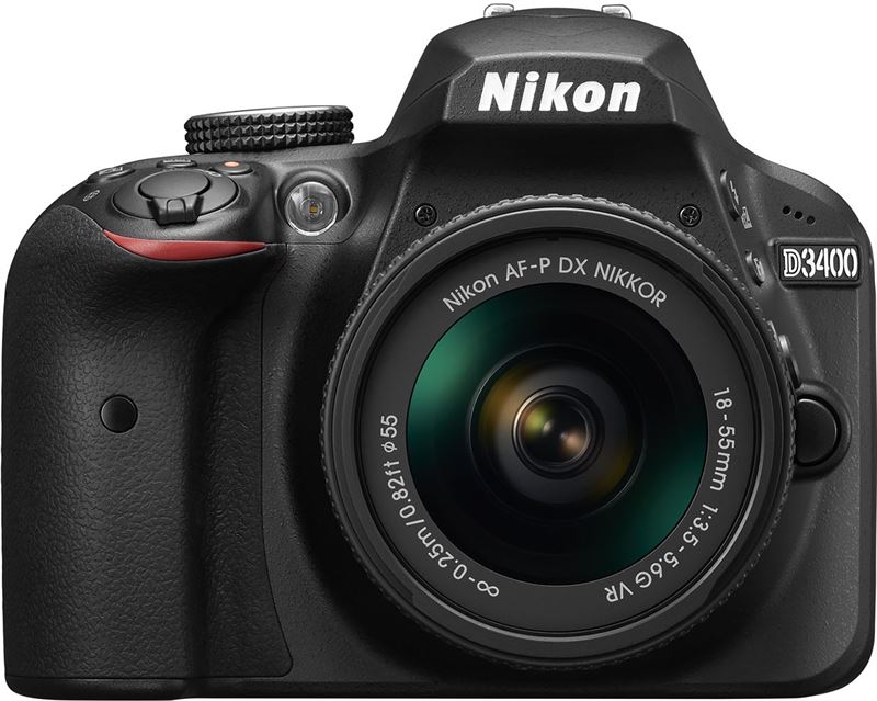 Nikon D3400 + AF-P DX 18-55 mm 1:3.5-5.6G VR zwart
