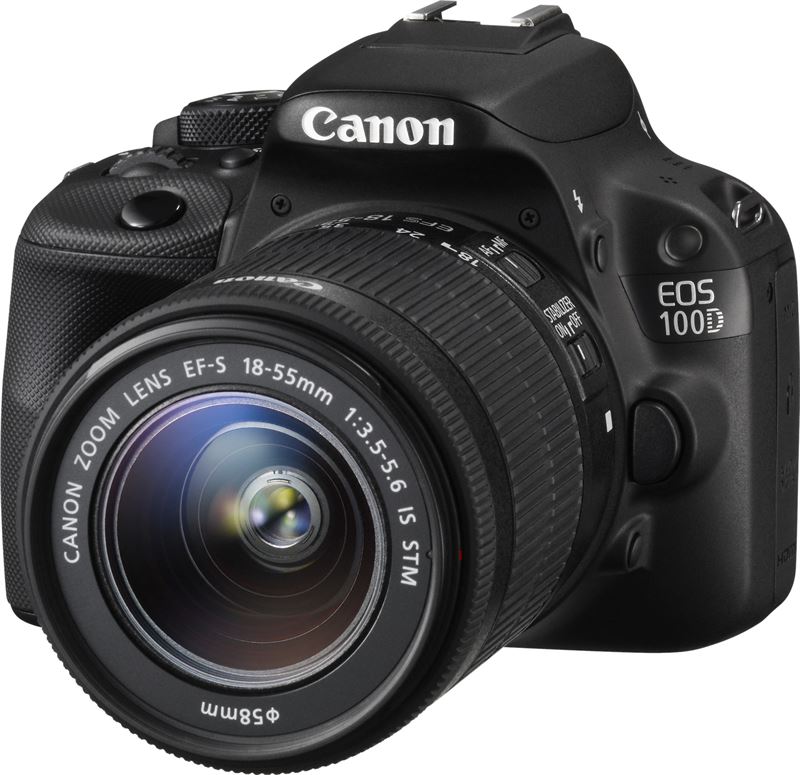 Canon EOS 100D + EF-S 18-55mm zwart